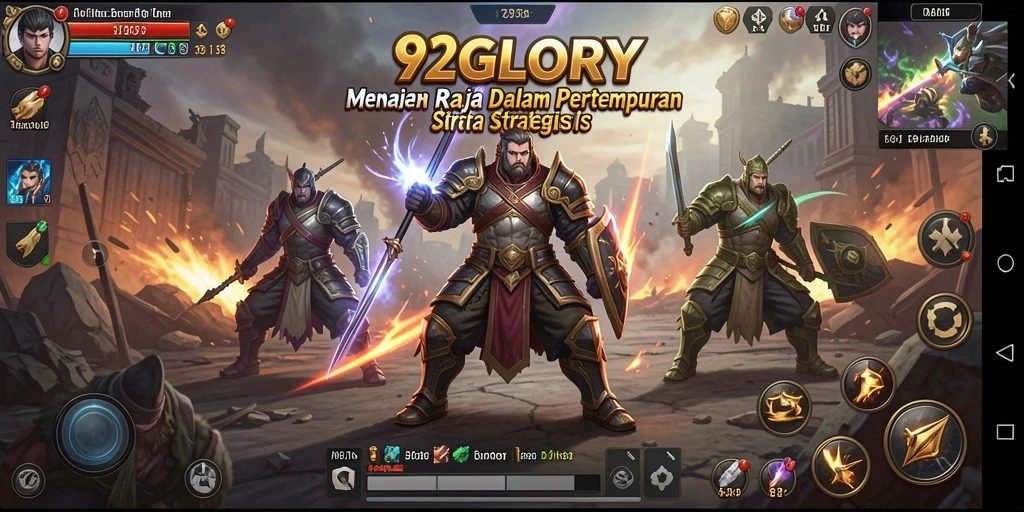 Gameplay mendebarkan dalam 92GLORY yang penuh strategi.