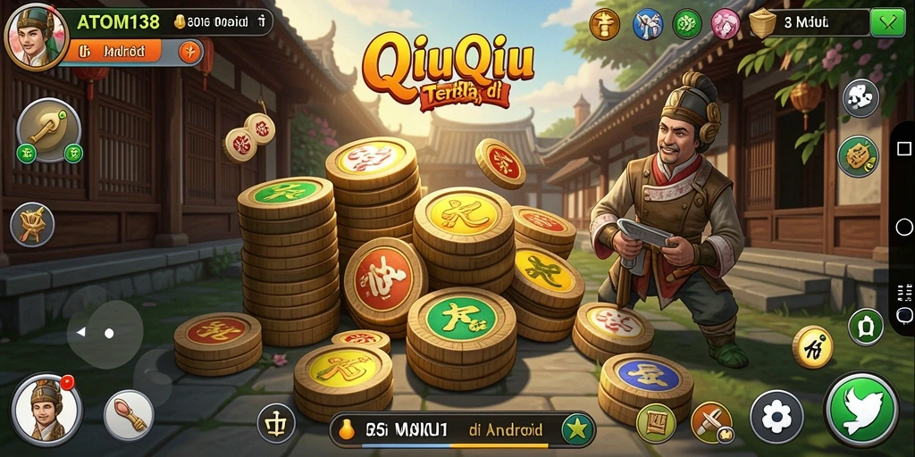 Screenshot gameplay QiuQiu di ATOM138 yang menampilkan keseruan permainan.