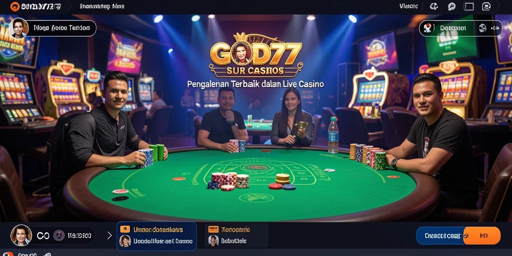 Tampilan gameplay Live Casino yang menarik di GOD77.