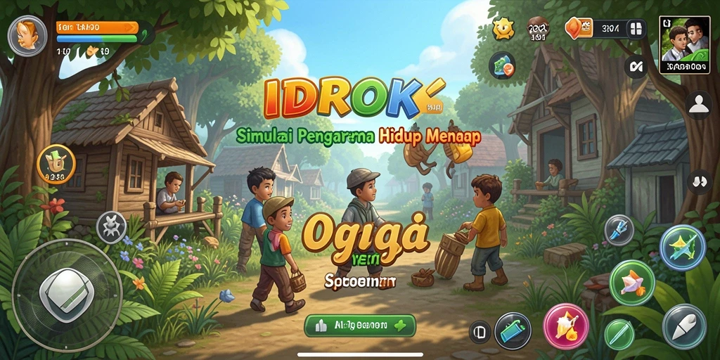 Screenshot gameplay <strong>IDROK</strong> yang mendalam dan realistis.