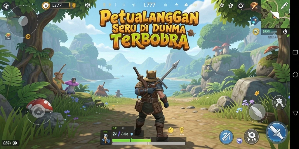 Tampilan gameplay L777 yang menakjubkan di dunia terbuka.