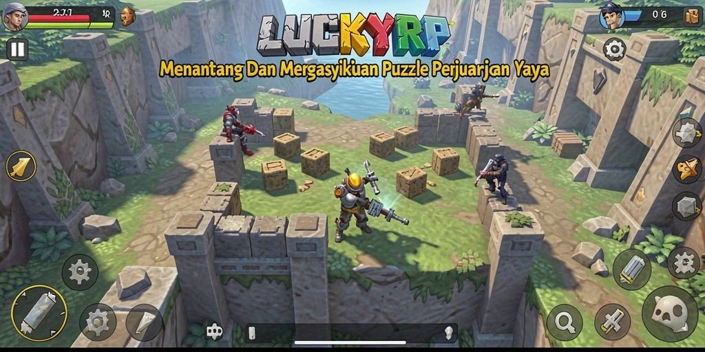 Screenshot gameplay menampilkan tantangan puzzle yang menarik di LUCKYRP.