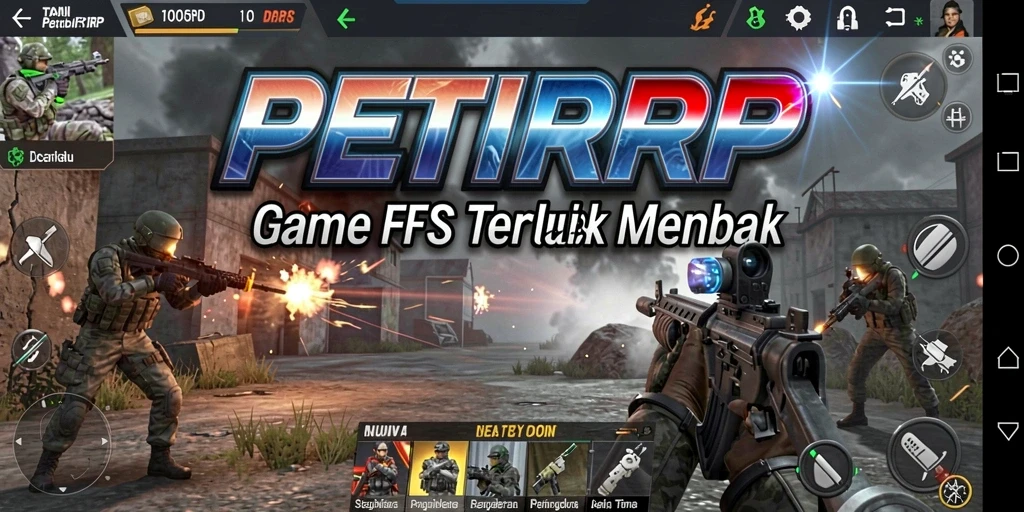 Tampilan gameplay PETIRRP yang mendebarkan dan seru.