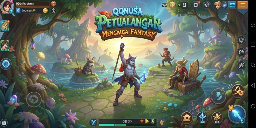 Gameplay memukau dalam dunia fantasi QQNUSA dengan karakter yang kuat.