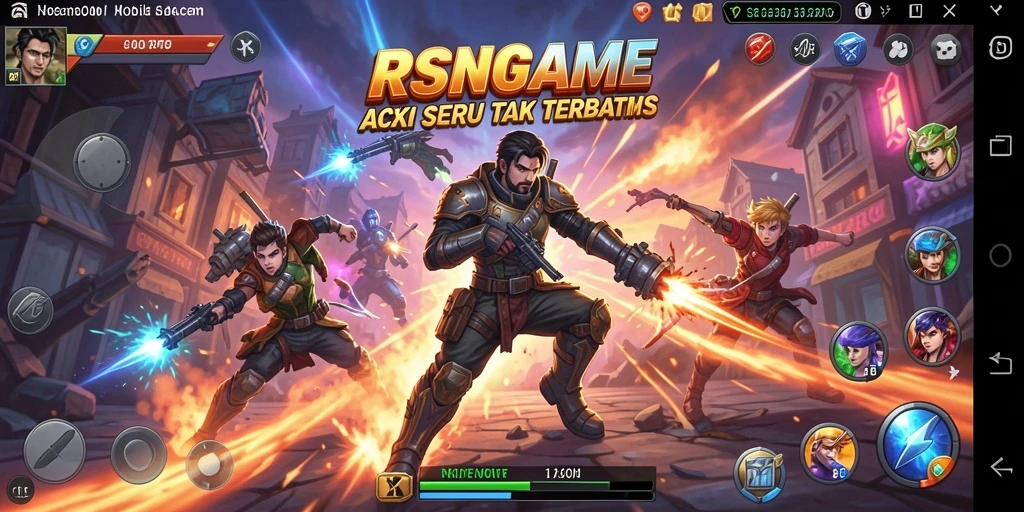 Tampilan gameplay RSNGAME yang seru dan mendebarkan.