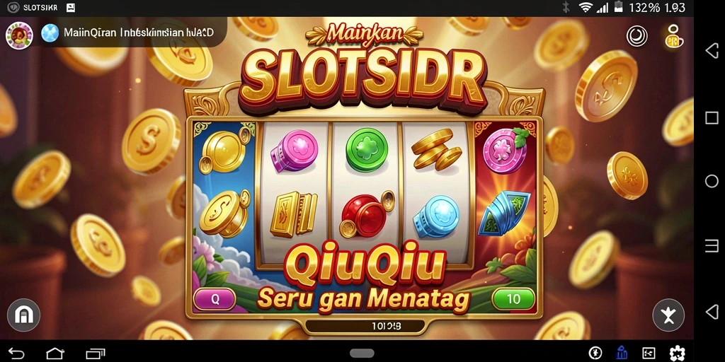 Tampilan screenshot game QiuQiu dengan aksi seru SLOTSIDR.