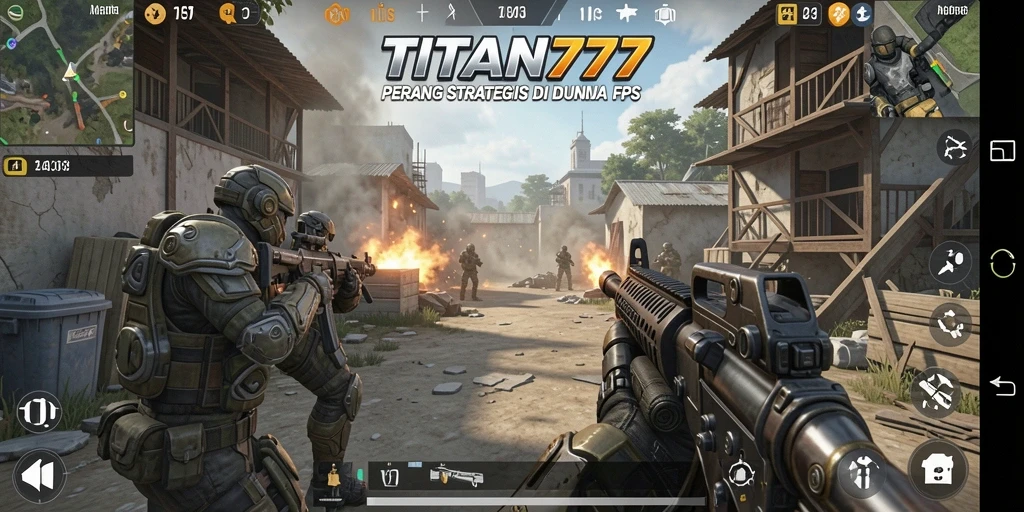 Gameplay intens di TITAN777 dengan pertarungan mendebarkan.